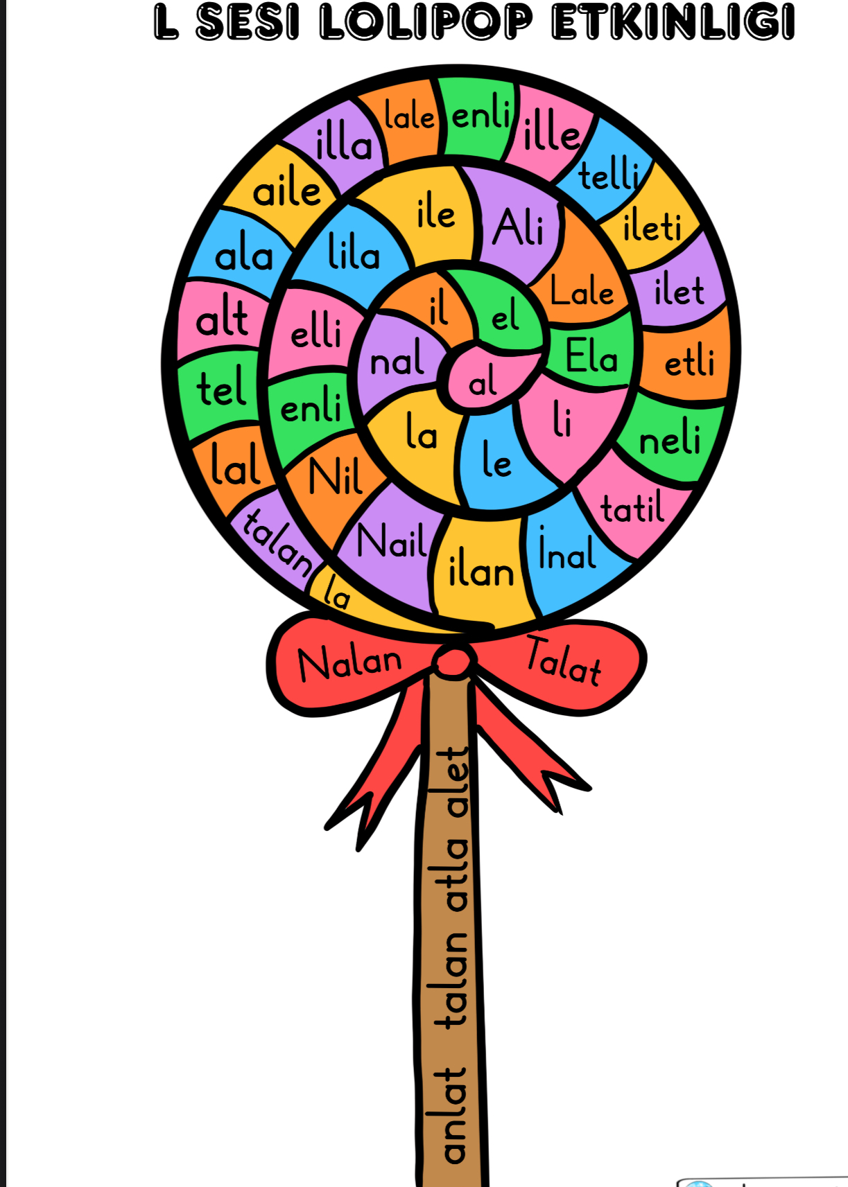 L Sesi Lolipop Etkinliği
