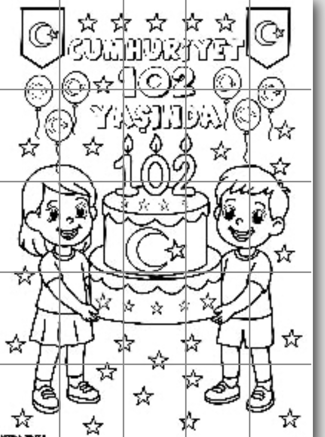 25A4 Grup Boyama Çalışması Cumhuriyet 102 Yaşında