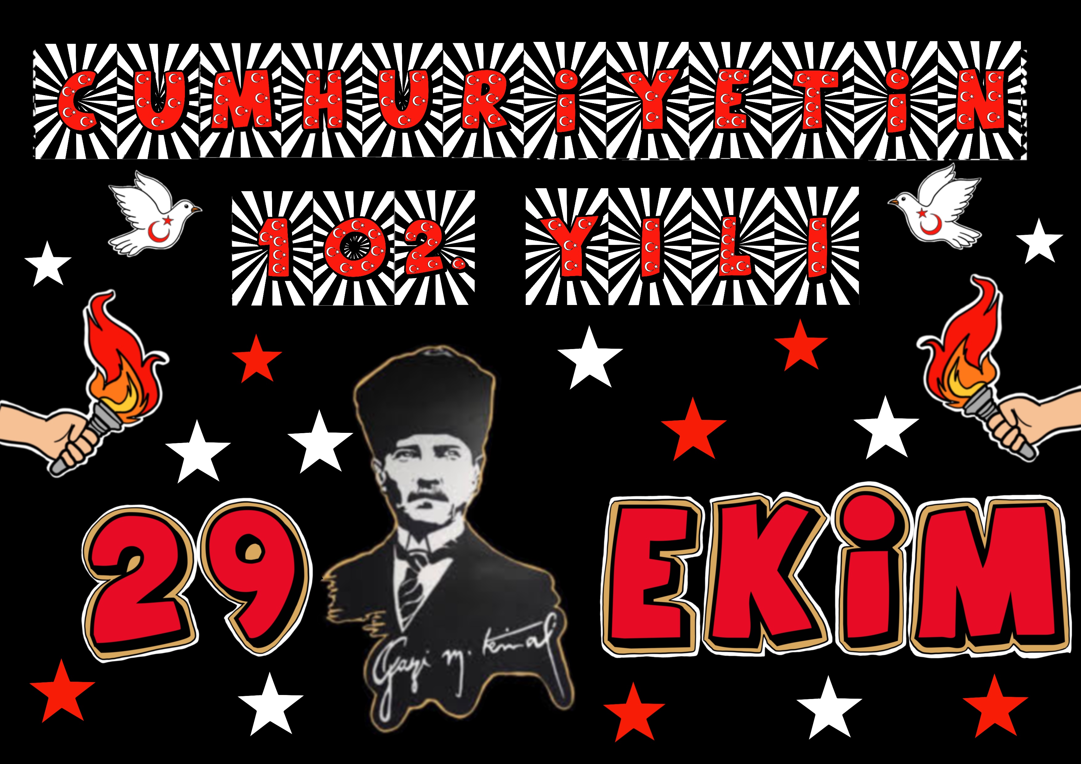 29 Ekim Yazı Şablonu