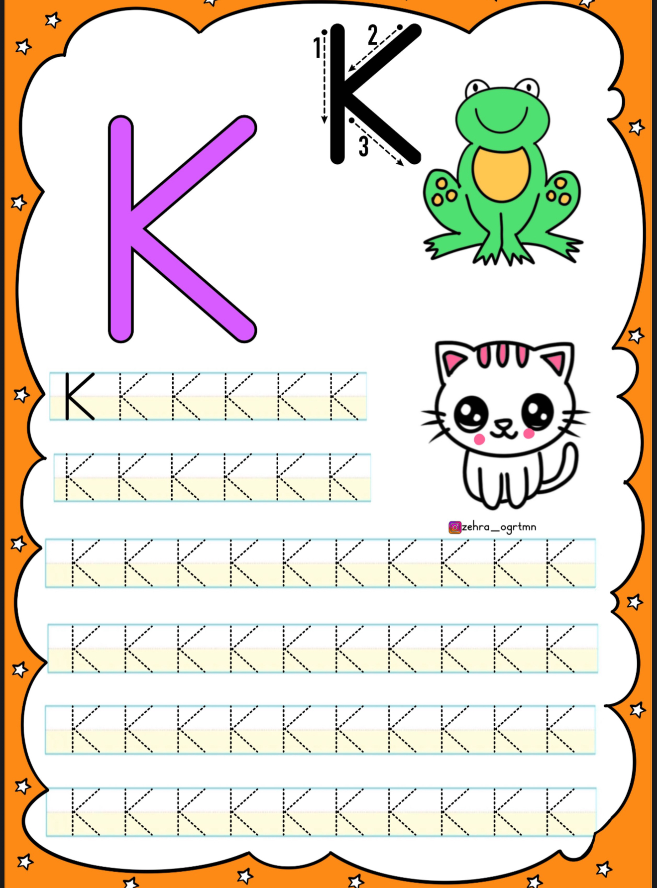 K Sesi Yazma Etkinliği