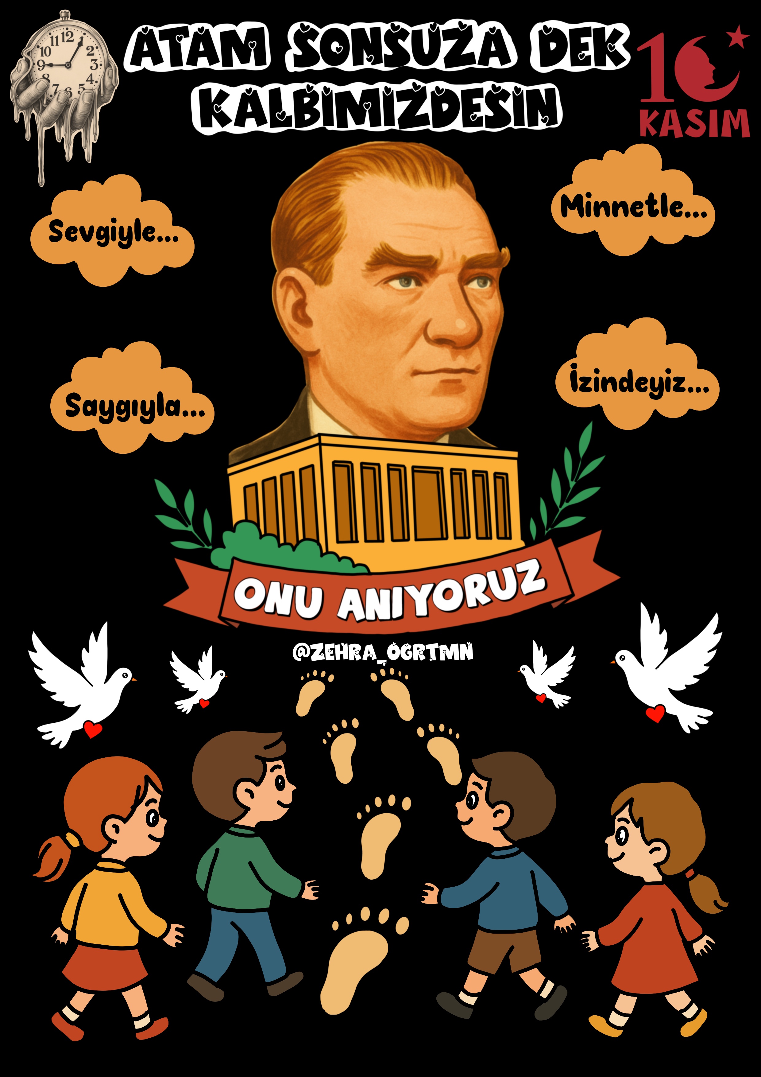 A4 10 Kasım Pano Görselleri RENKLİ