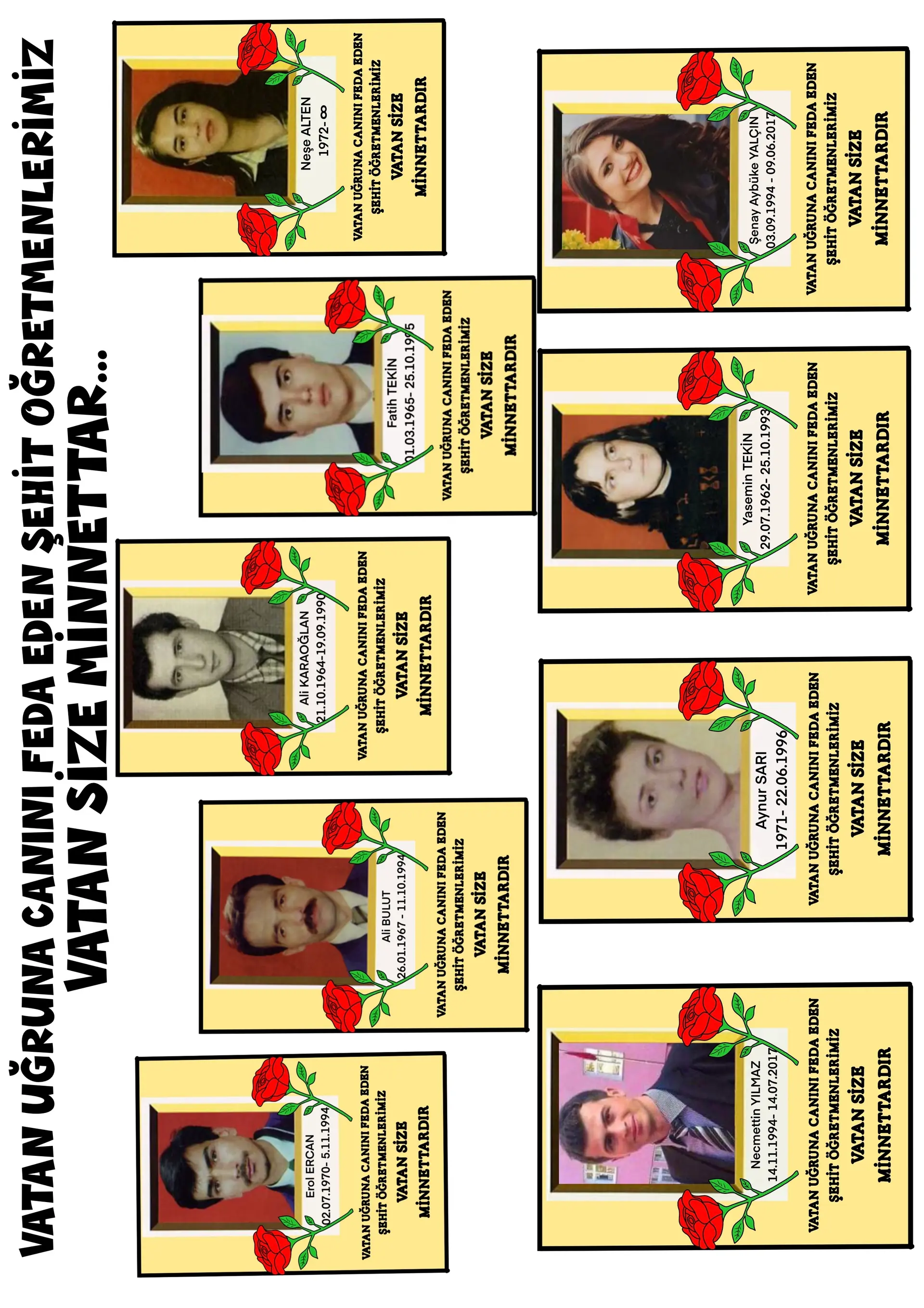 Şehit Öğretmenler Panosu