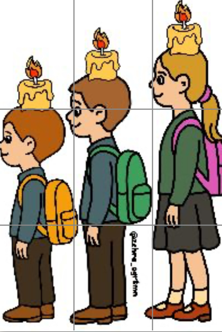 9 A4 Mumlu Çocuklar RENKLİ