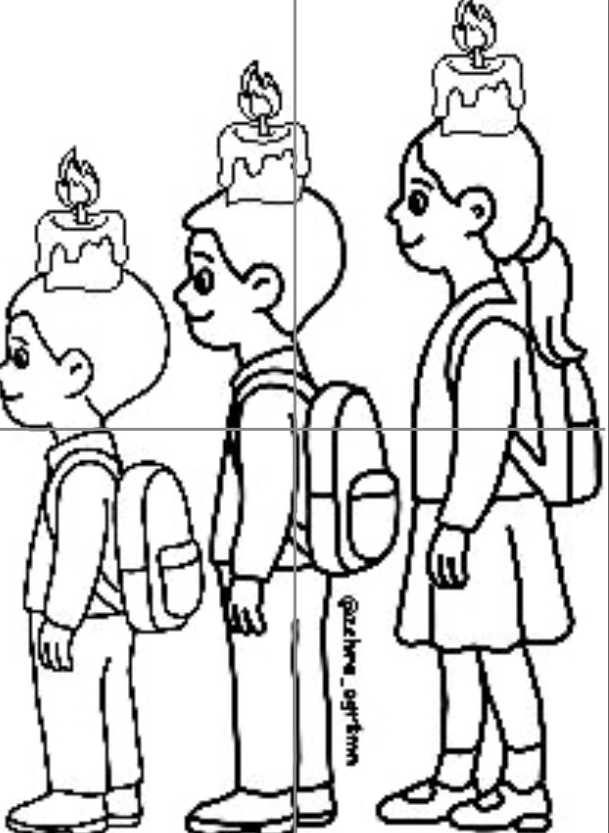 4 A4 Mum Çocuklar RENKSİZ