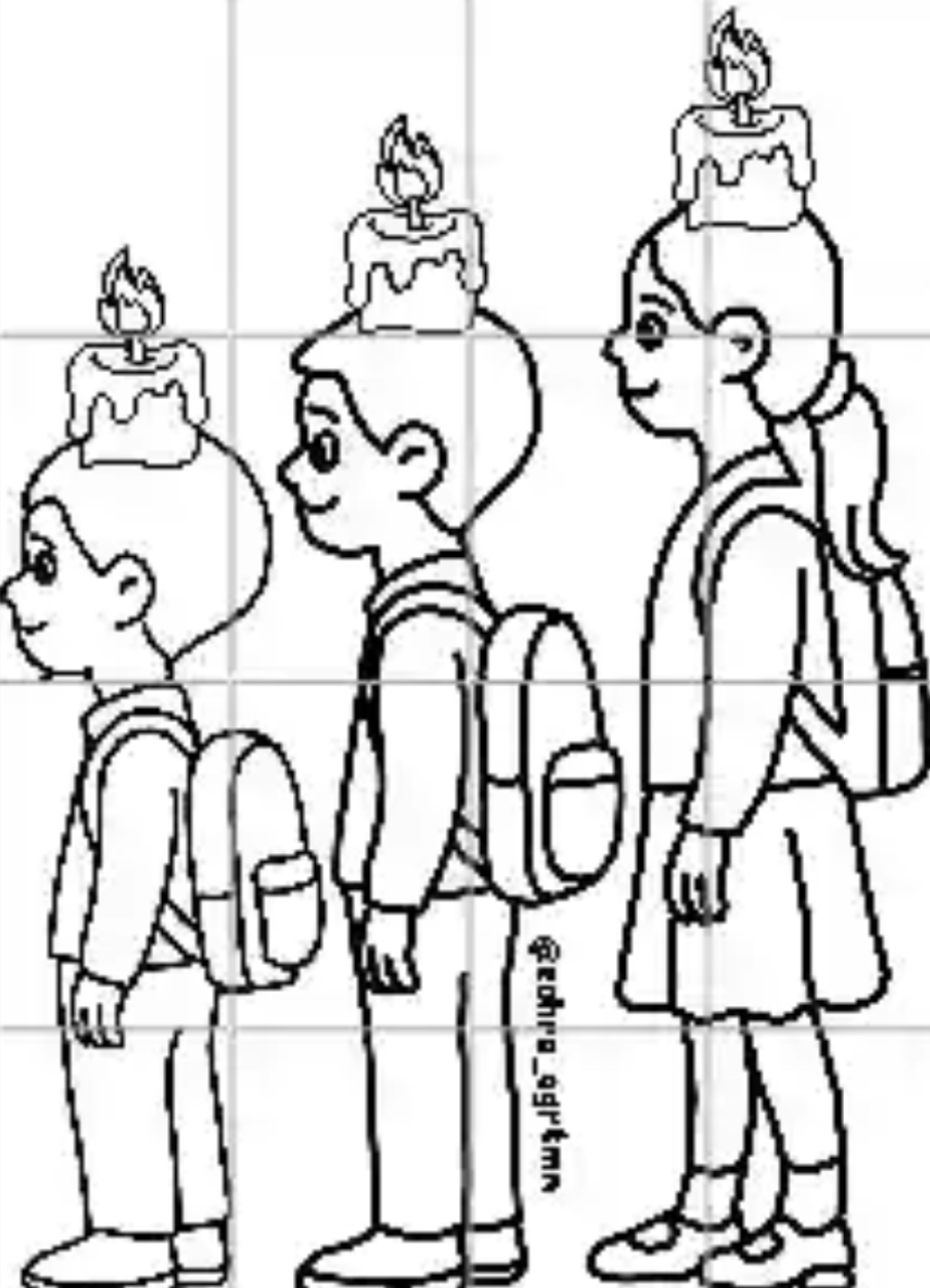 16 A4 Mum Çocuklar RENKSİZ