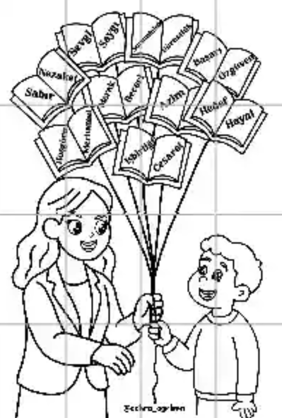 16 A4 Kadın Öğretmen RENKSİZ