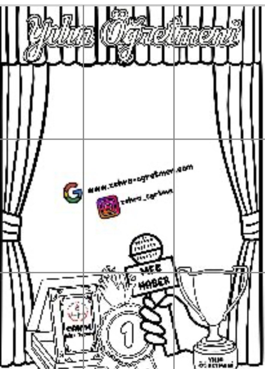 9 A4 Yılın Öğretmeni Çerçeve RENKSİZ