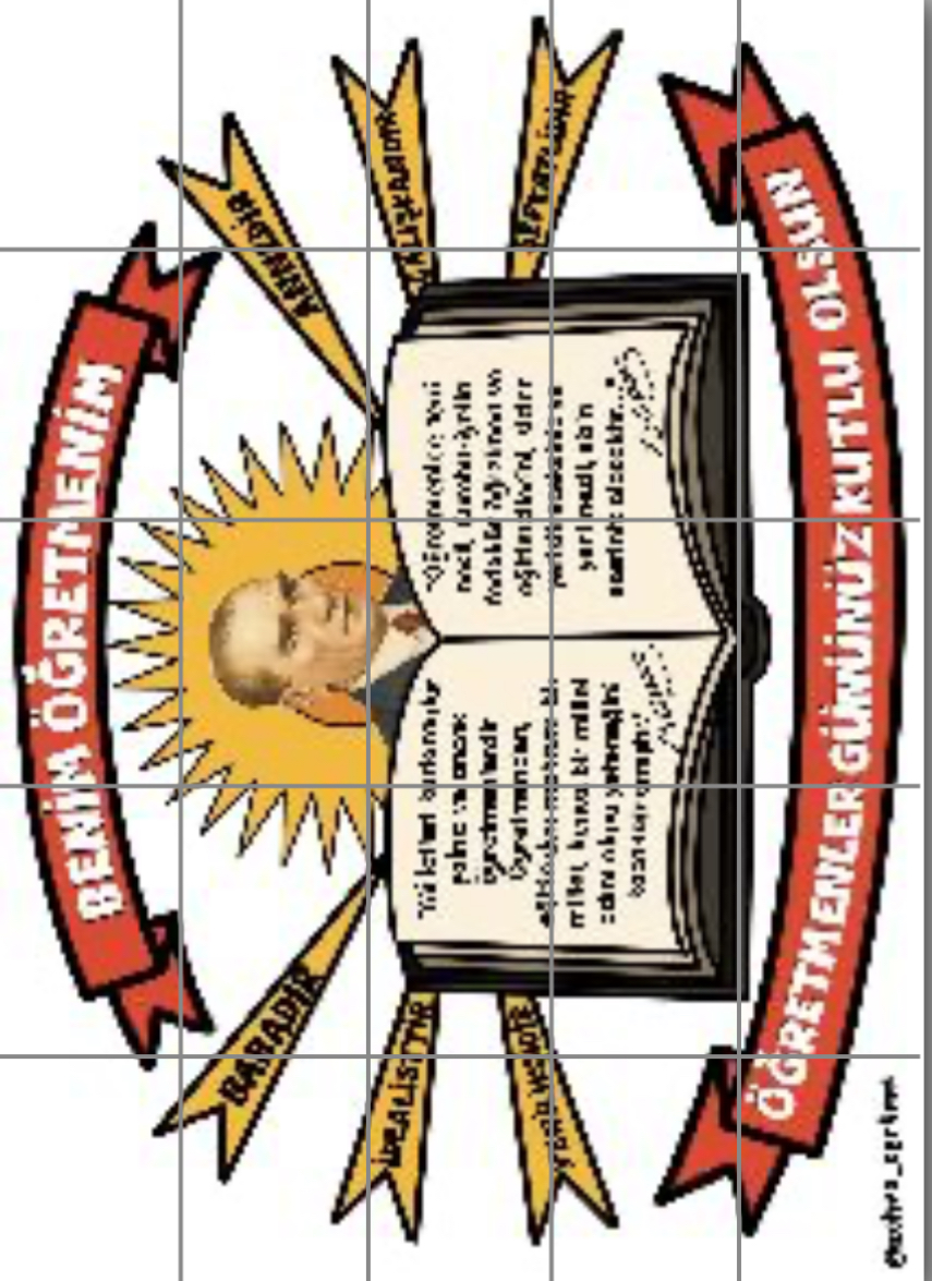 25 A4 Ben Öğretmenim Panosu Atatürk Sözleri Kitap İçinde 