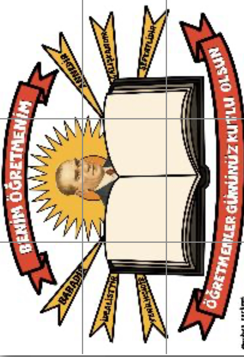  9 A4 Ben Öğretmenim Panosu Kitap Boş Şablon