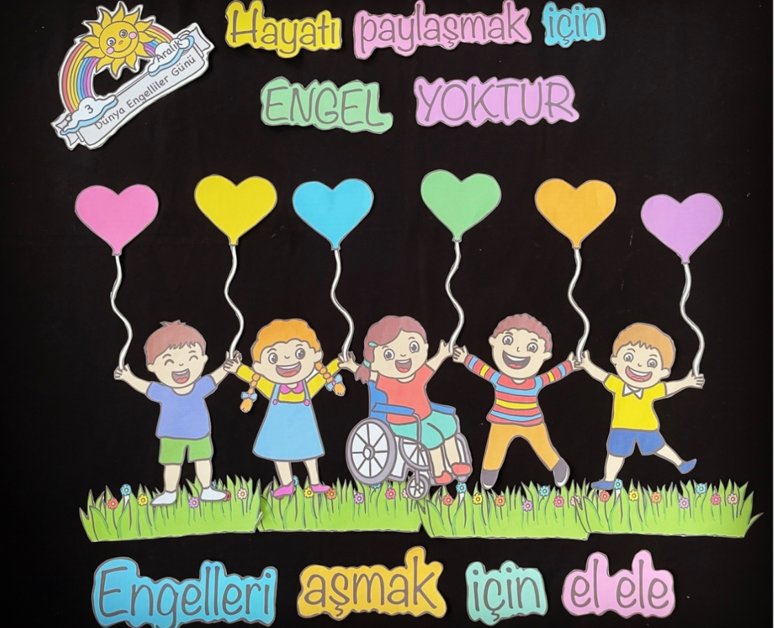 Hayatı Paylaşmak için Engel Yoktur Panosu A4 Görseller