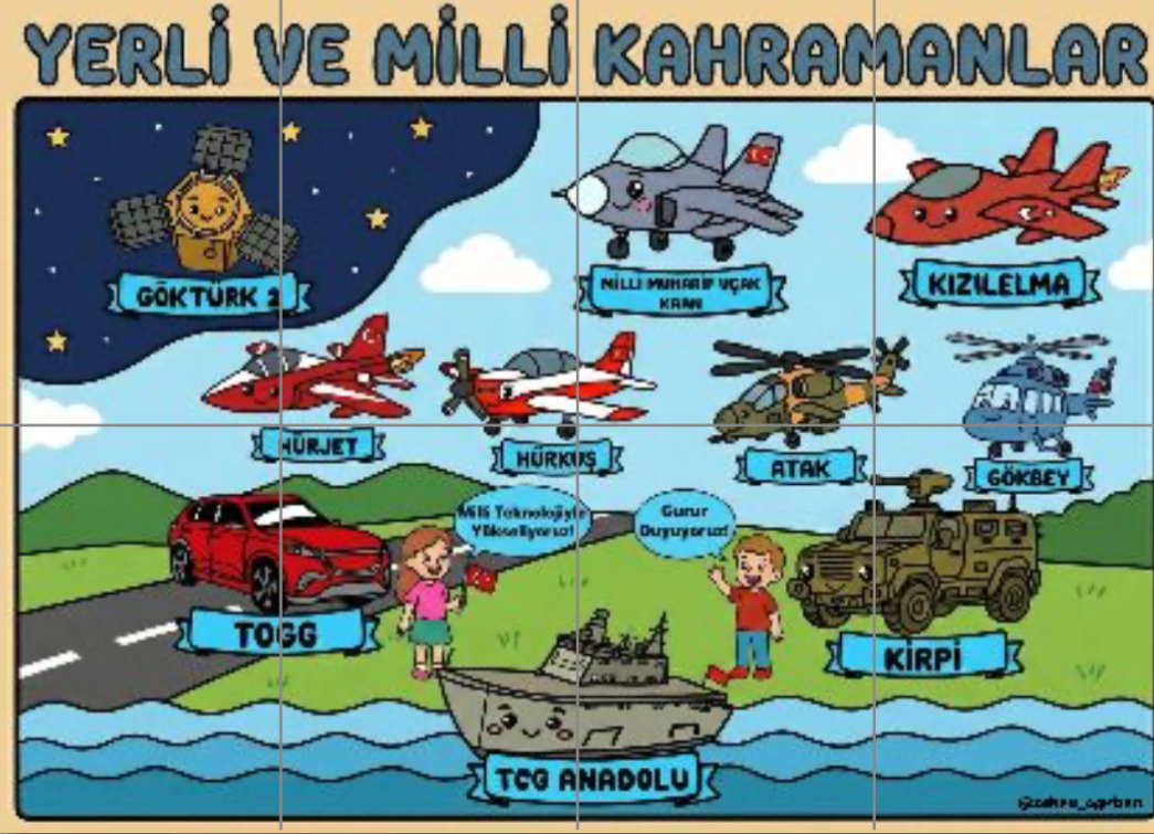 8 A4 Yerli ve Milli Kahramanlar RENKLİ