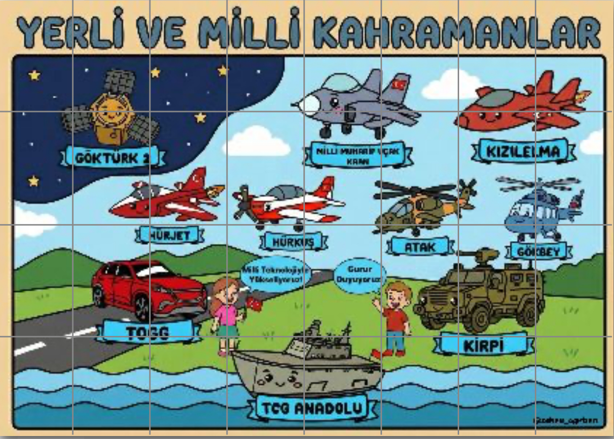 32 A4 Yerli ve Milli Kahramanlar RENKLİ