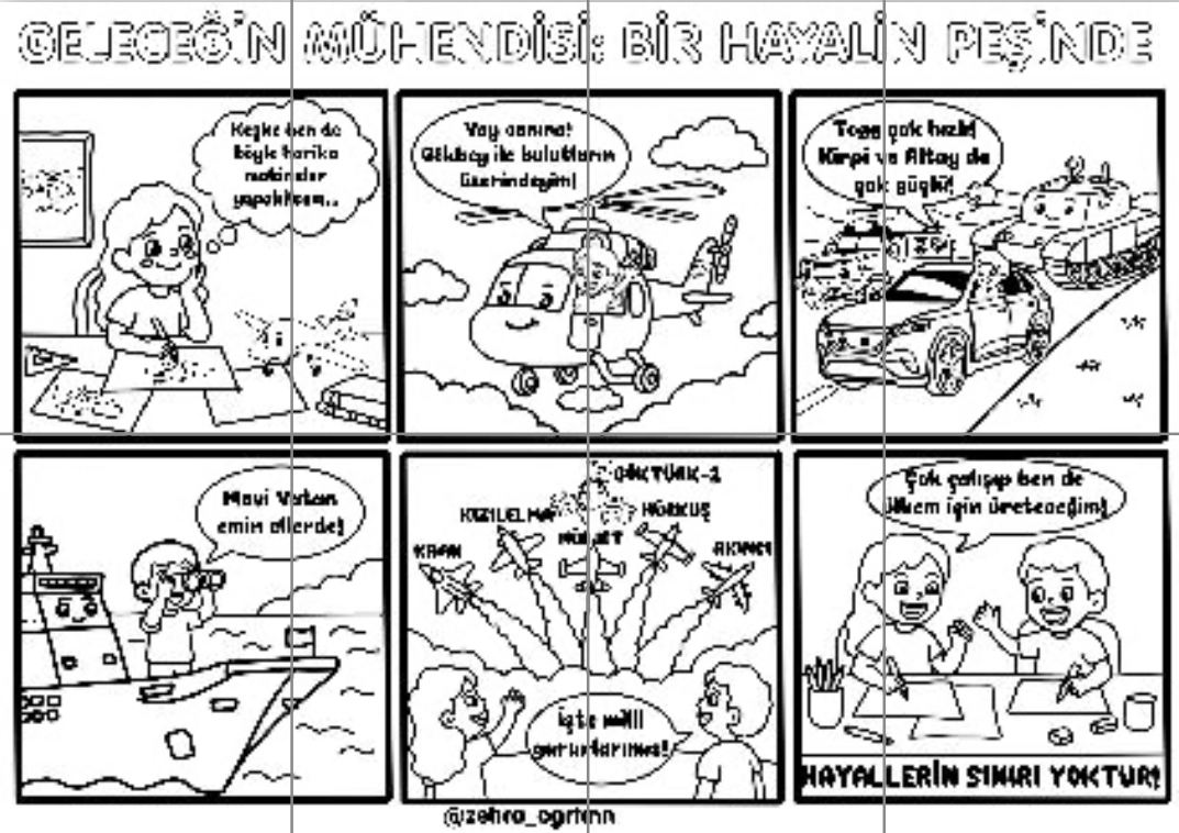 8 A4 Geleceğin Mühendisi Grup Boyama Çalışması 