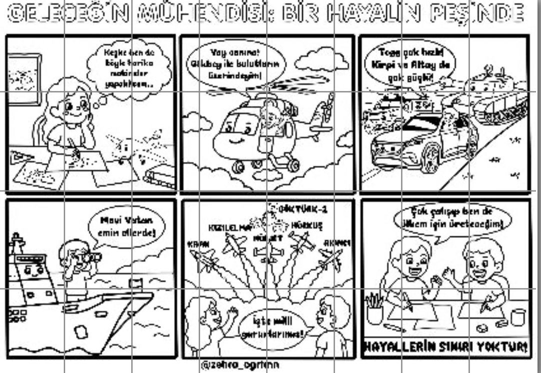 32 A4 Geleceğin Mühendisi Grup Boyama Çalışması 