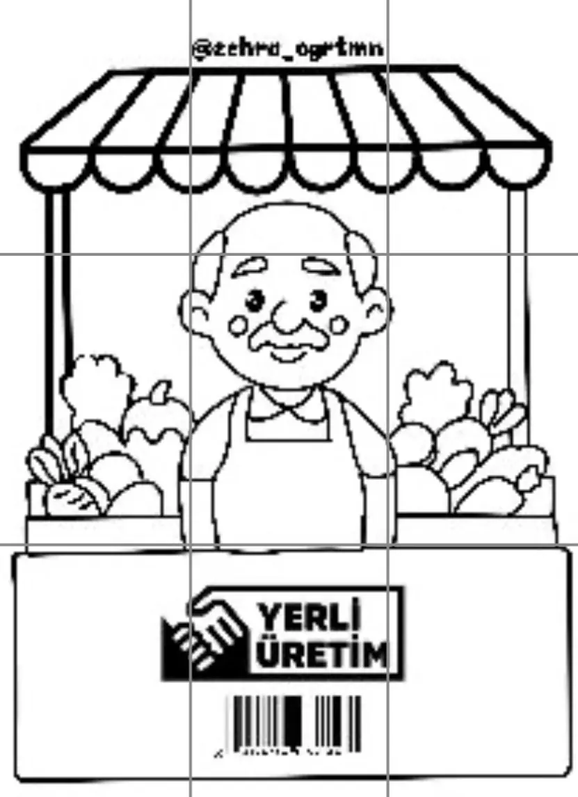 9 A4 Manavcı Amca RENKSİZ