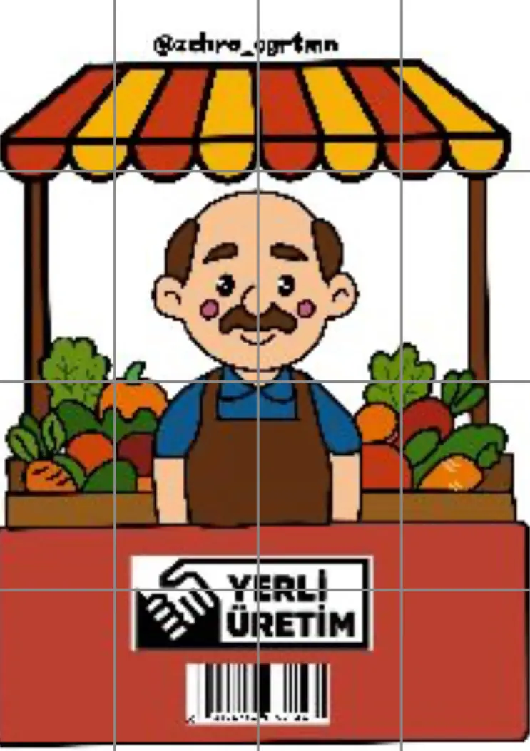 16 A4 Manavcı Amca RENKLİ